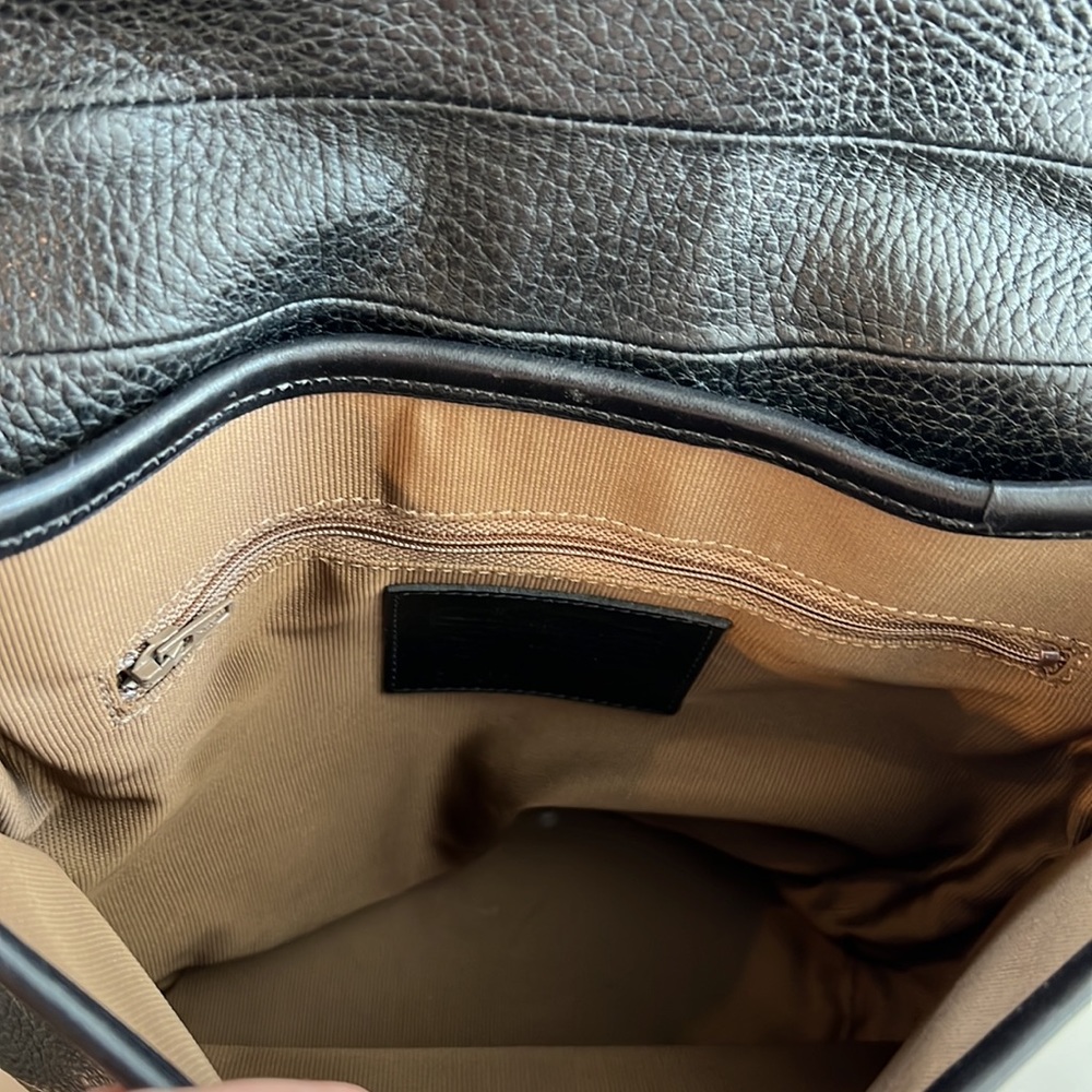 Vintage COACH Pebbled Leather Bag Black - Picture 6 of 9
